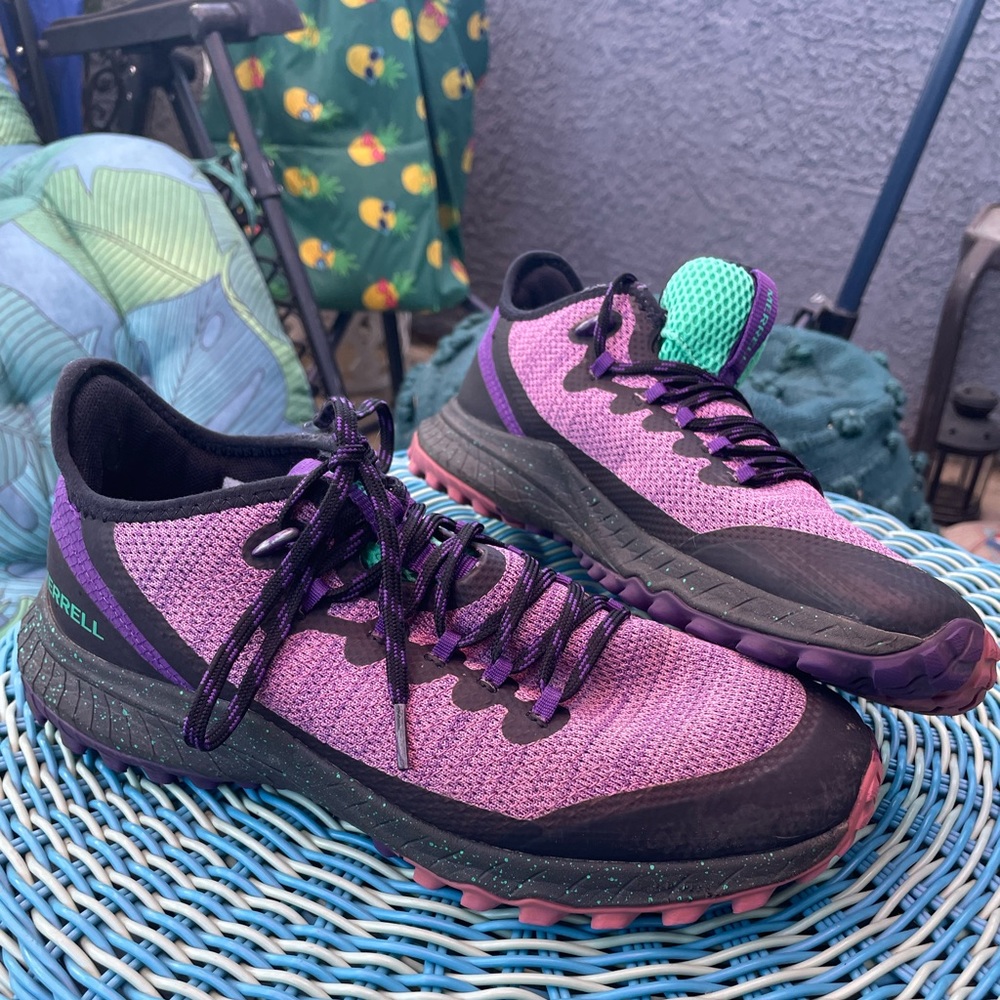 Merrell hiking shoes trail running quantum grip